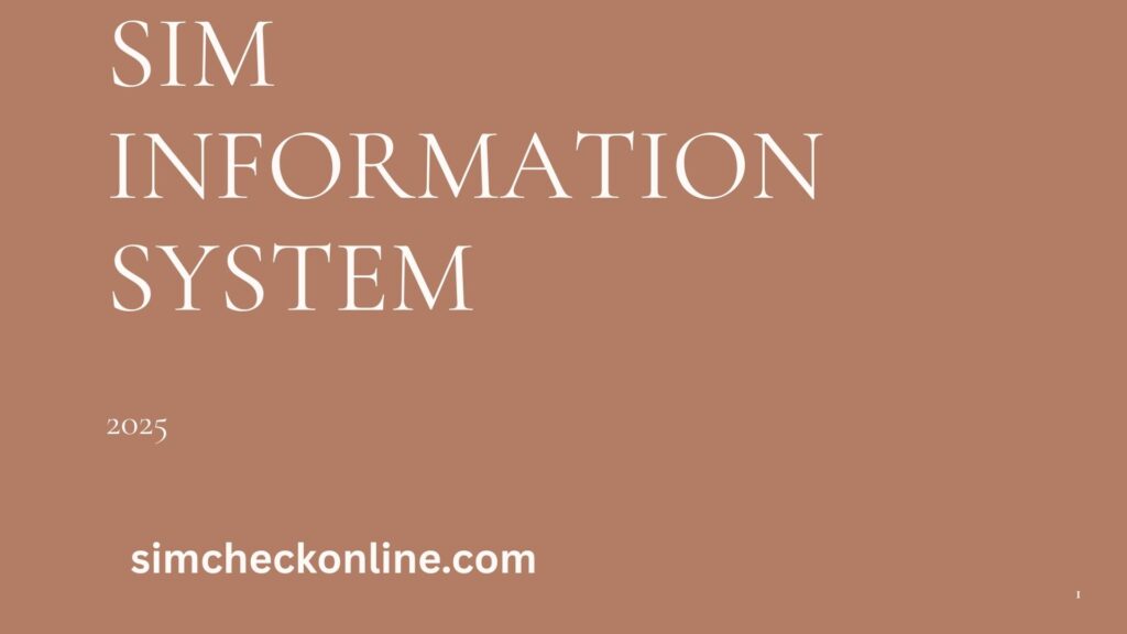 sim information system