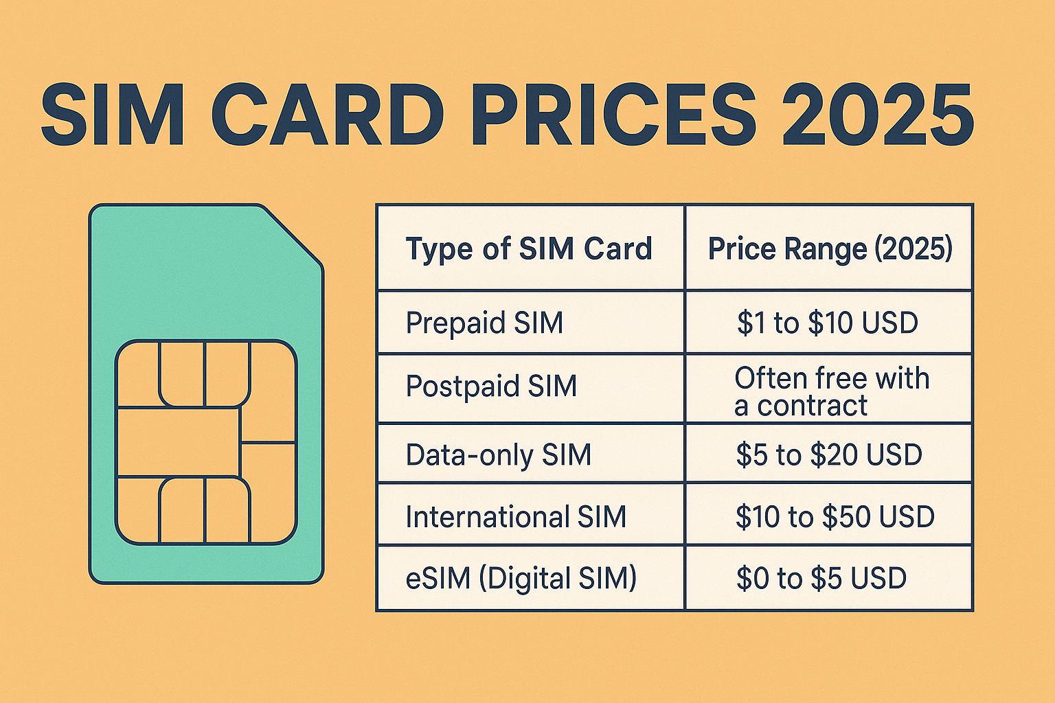 sim card prices 2025