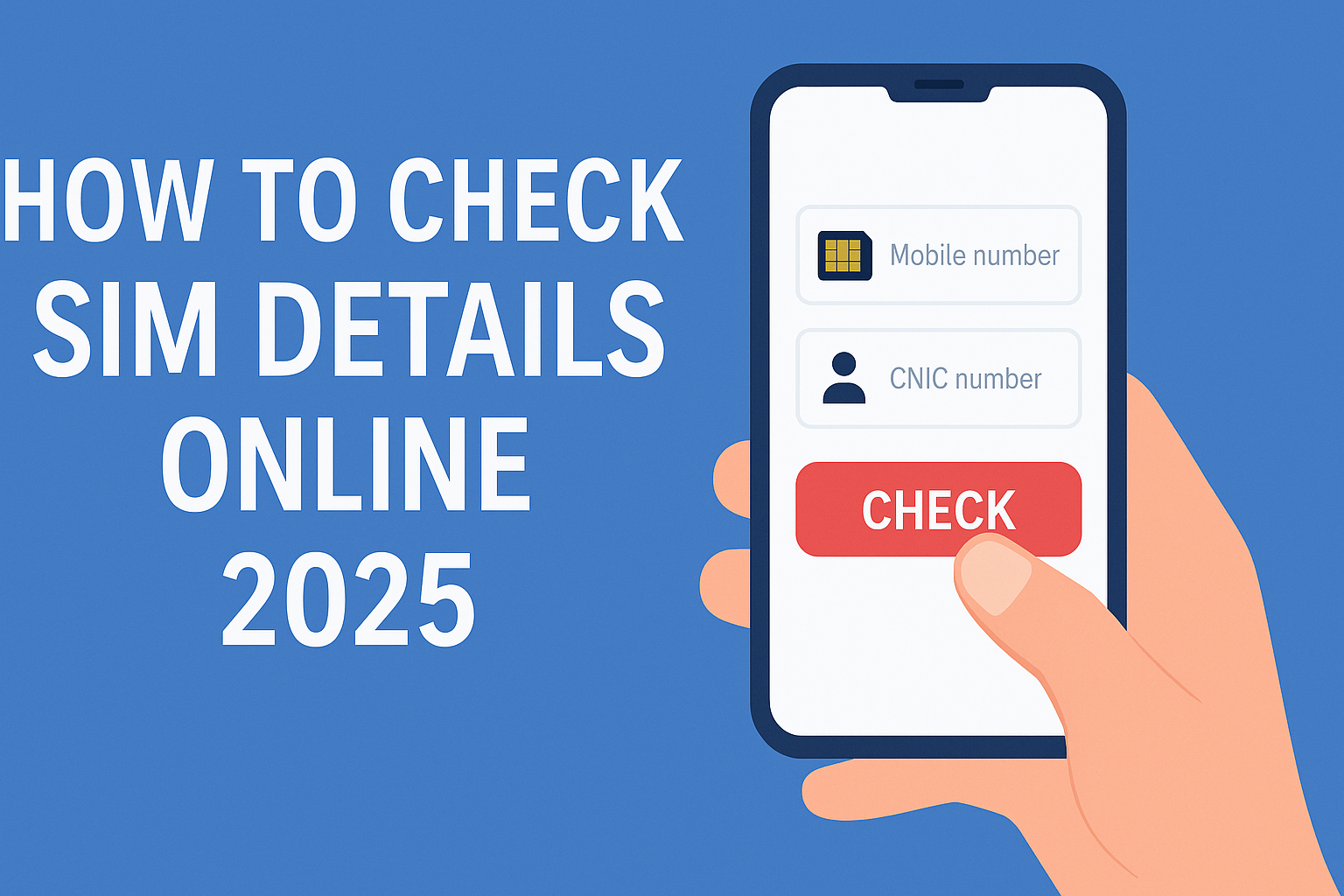 check SIM details online