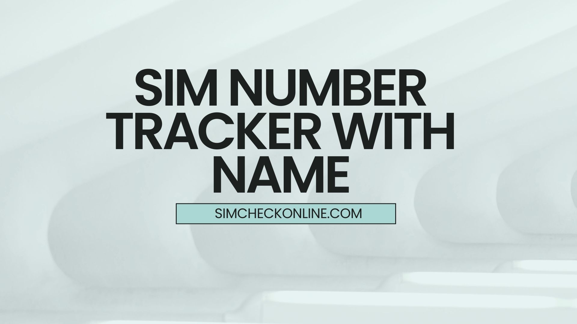 SIM number tracker with name