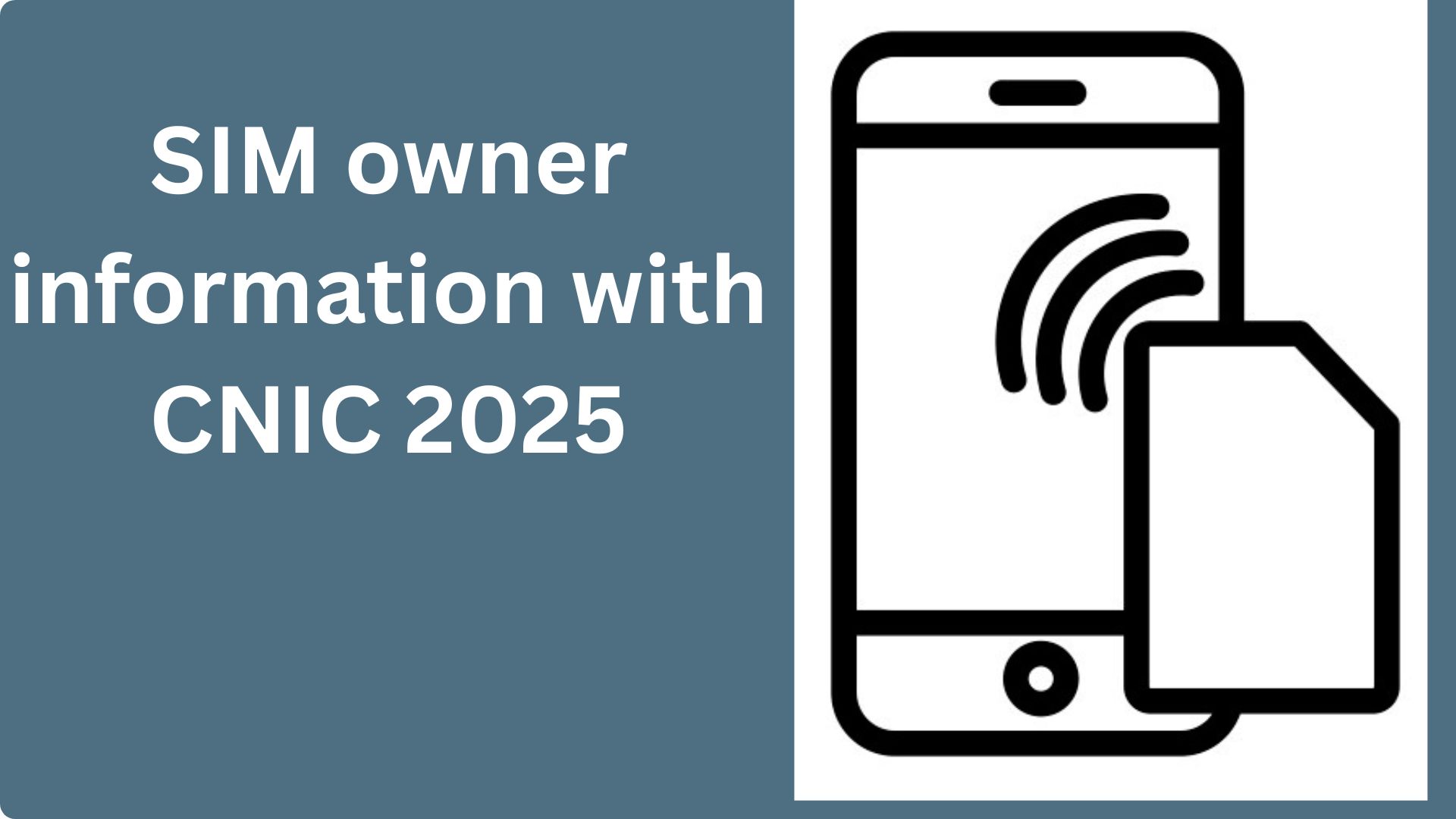 SIM owner information with CNIC
