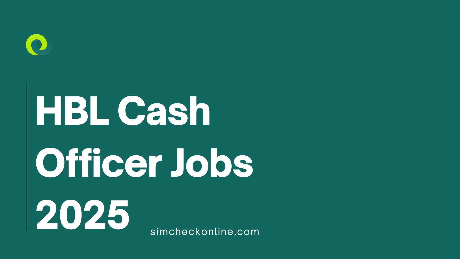 HBL Cash Officer Jobs